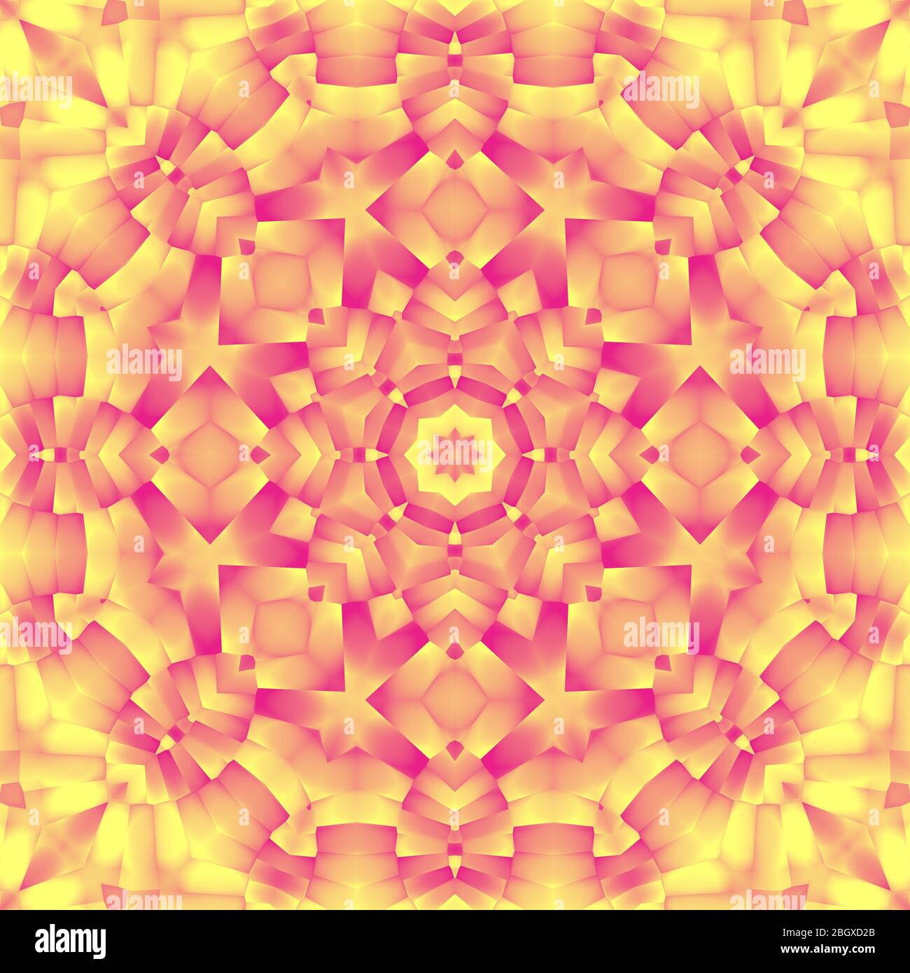 Illustration Mandala dans de belles couleurs avec motif décoratif. Banque D'Images