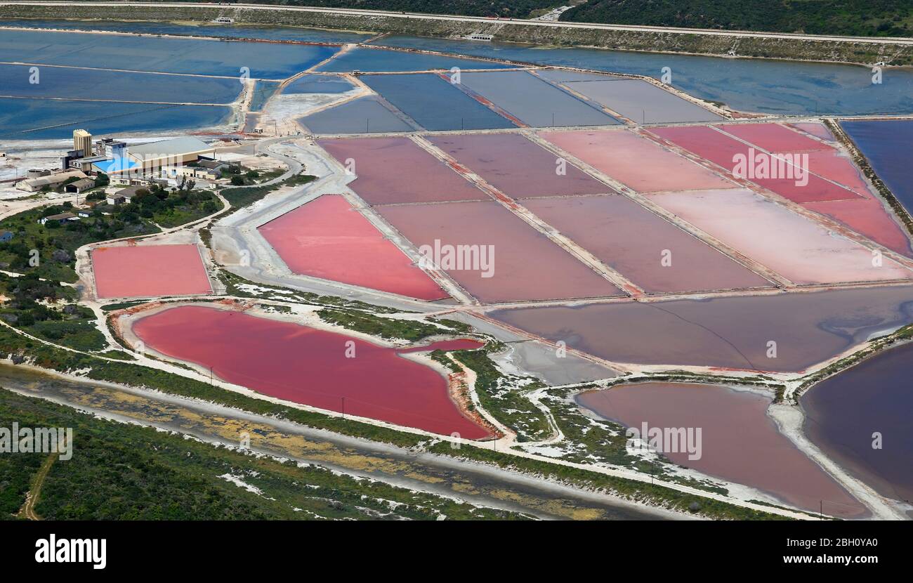 Photo aérienne des casseroles de sel Cerebros Banque D'Images
