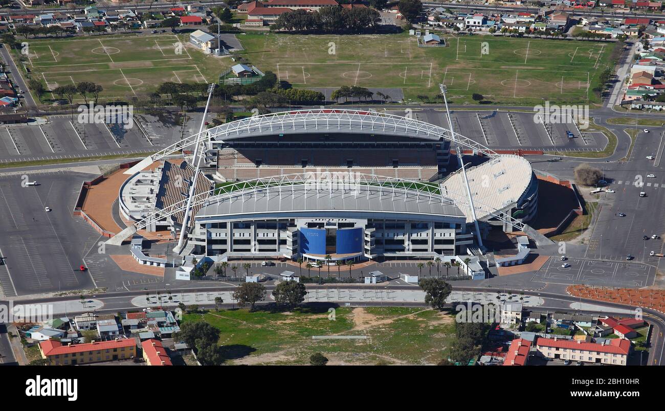 Photo aérienne du stade Athlone Banque D'Images