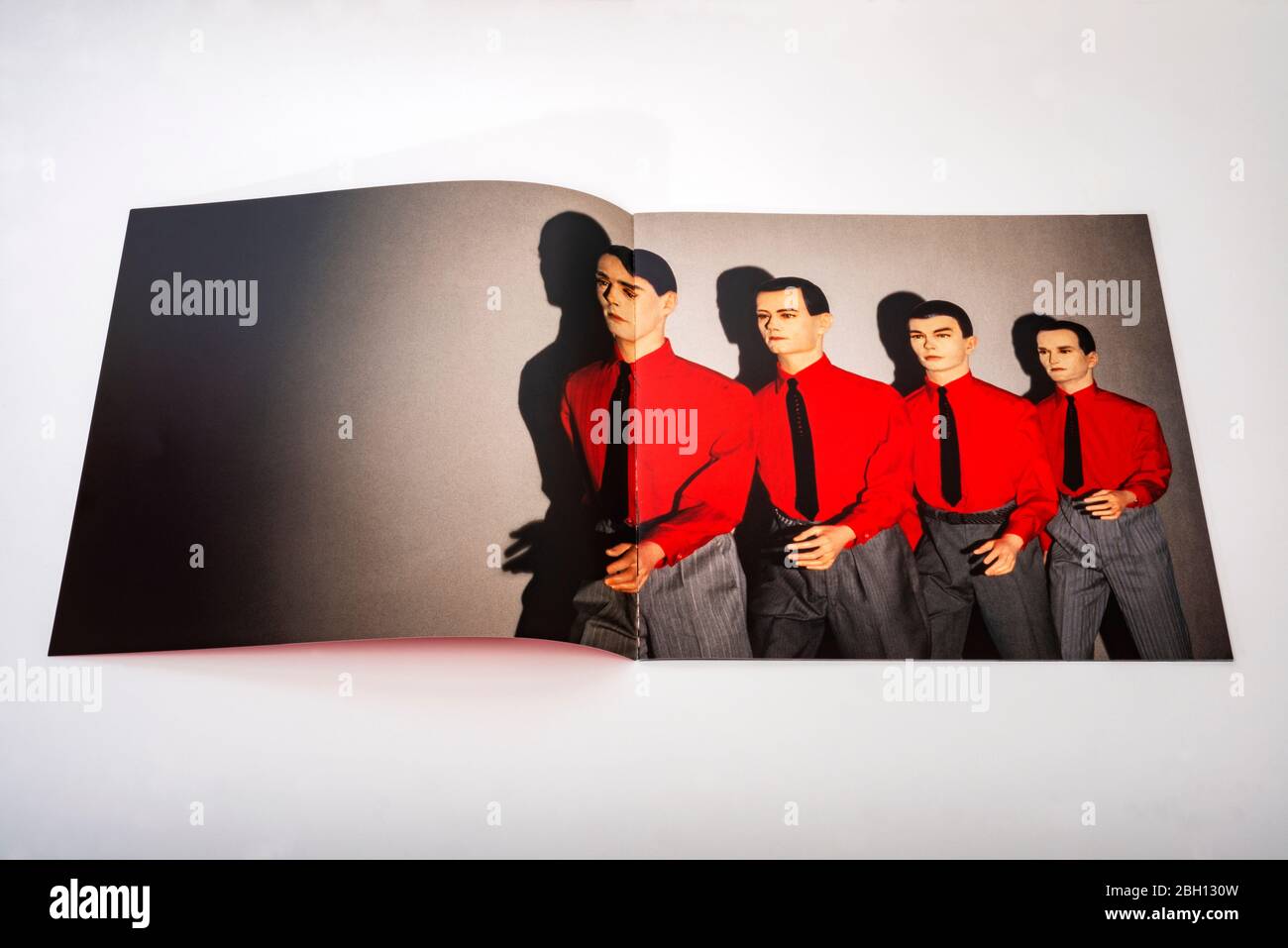 Livret promotionnel Kraftwerk de l'album The Man machine Banque D'Images