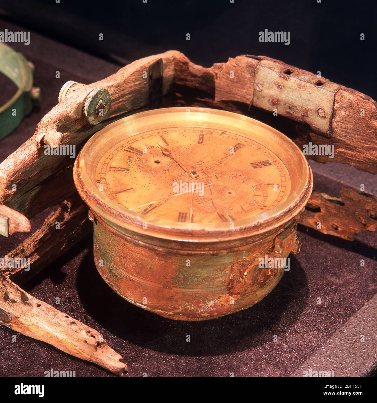 Artefacts du Titanic RMS de la doublure Banque D'Images