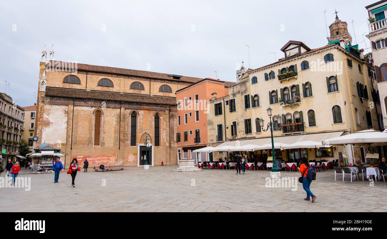 Campo Santo Stefano, San Marco, Venise, Italie Banque D'Images