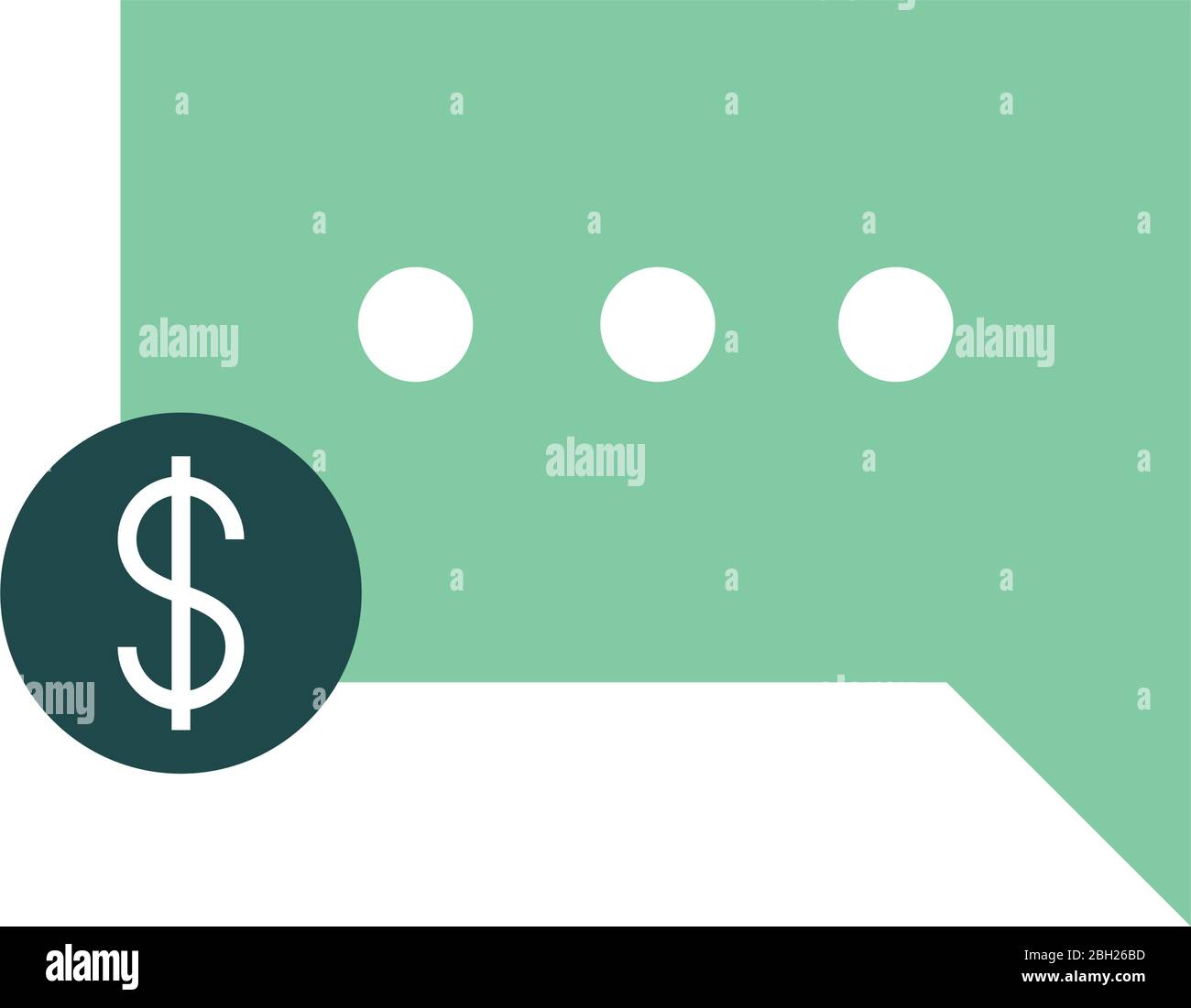 mobile banking, argent message transaction vector illustration icône de style plat Illustration de Vecteur