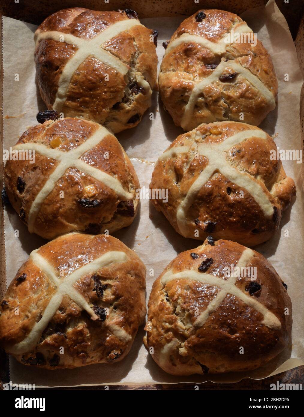 Les brioches faites maison Banque D'Images