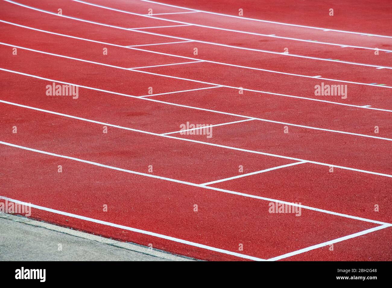 Le Parliament Hill Fields Athletics Track à Londres, piste de course toutes saisons pour utilisation en arrière-plan Banque D'Images