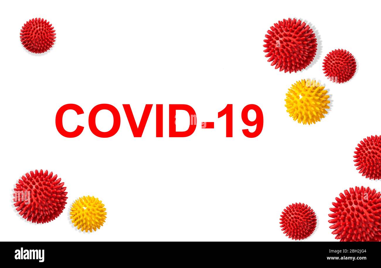 Modèle covid-19 du virus Corona. Épidémie. Concept de pandémie Banque D'Images