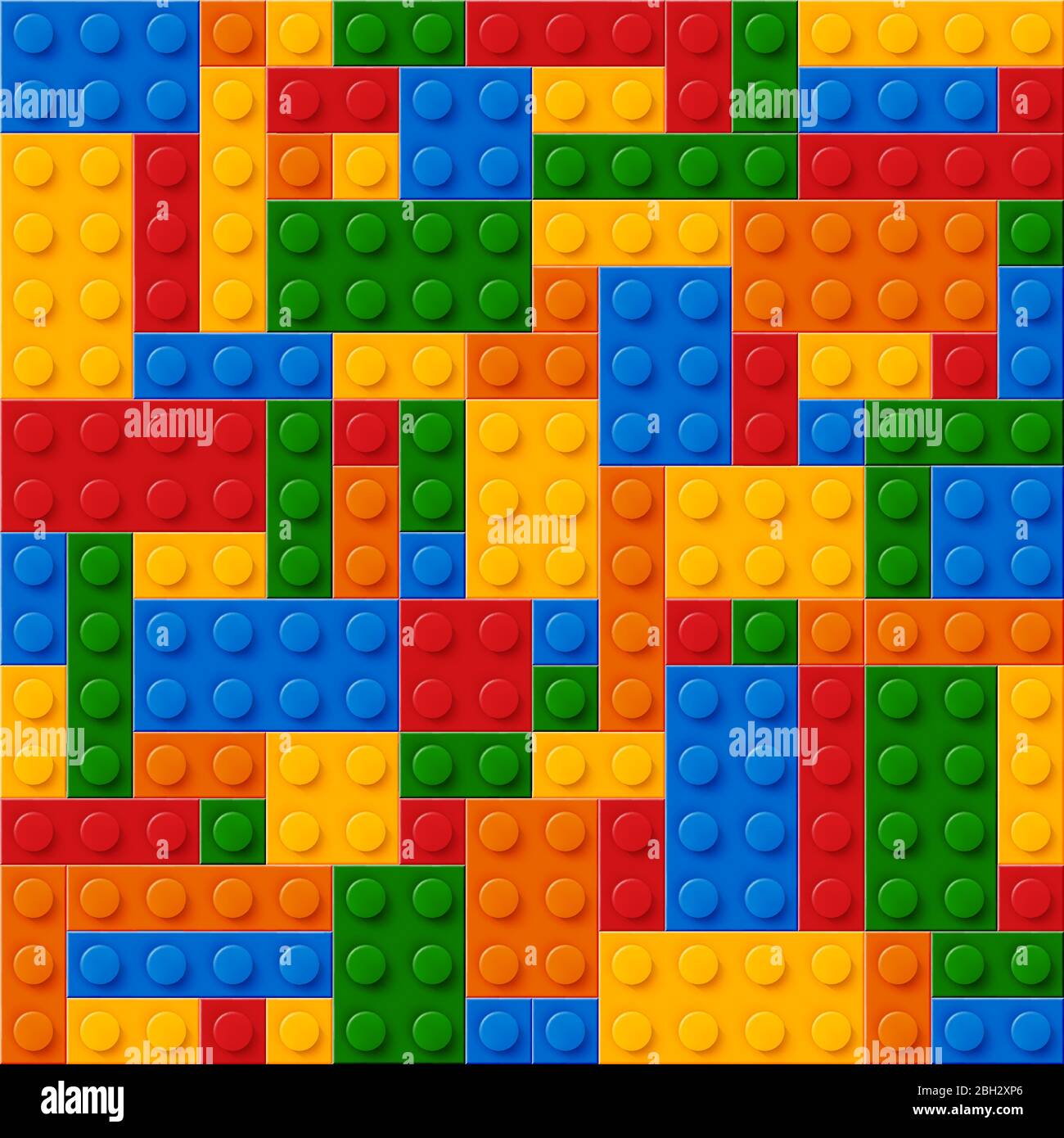 Modèle transparent de briques en plastique de couleur réaliste. Blocs de construction. Il est facile à redéfinir. Il vous suffit de vous rendre aux nuances et de profiter de cette offre. SPE 10 Illustration de Vecteur