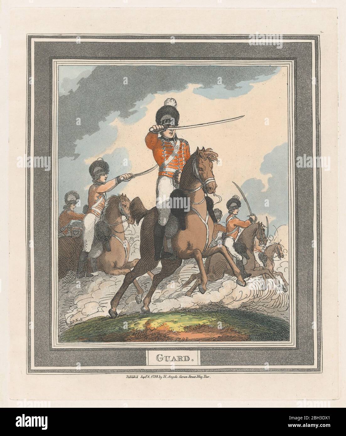 Garde, 1er septembre 1798. Banque D'Images