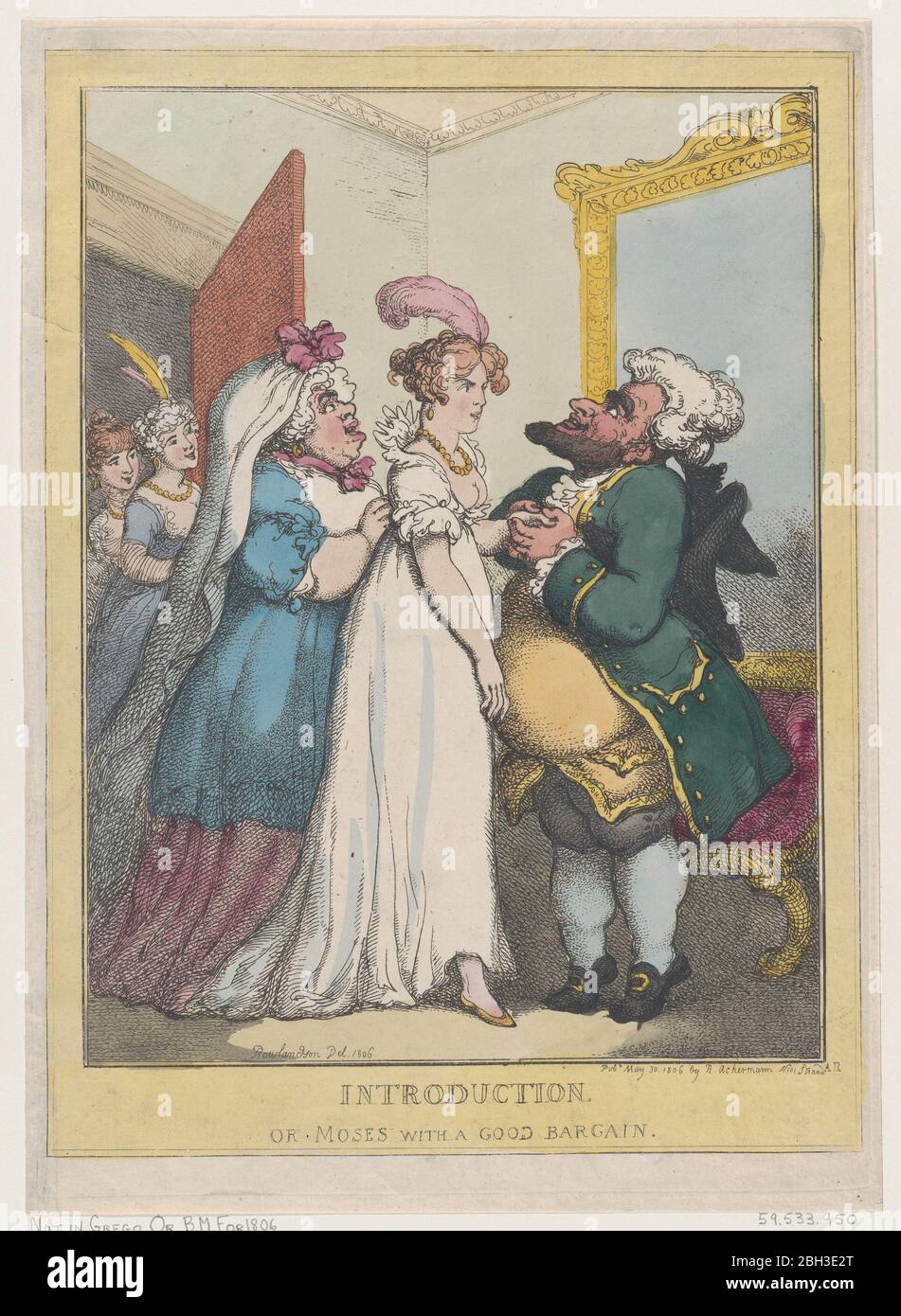 Introduction, ou Moïse avec un bon Bargain, 23 juillet 1806. Banque D'Images