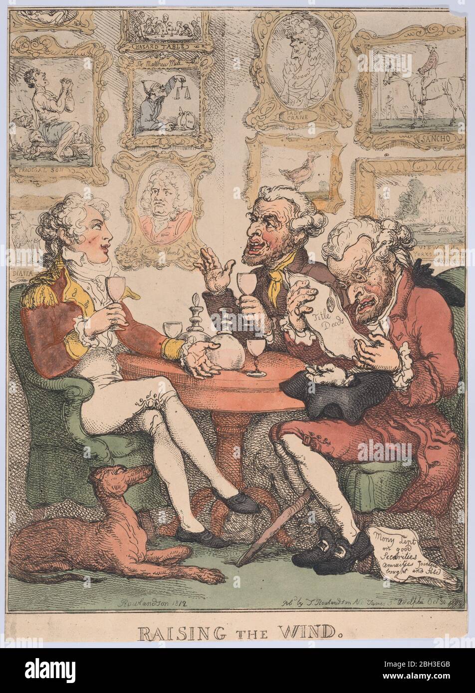 Lever le vent, 1805-12. Banque D'Images