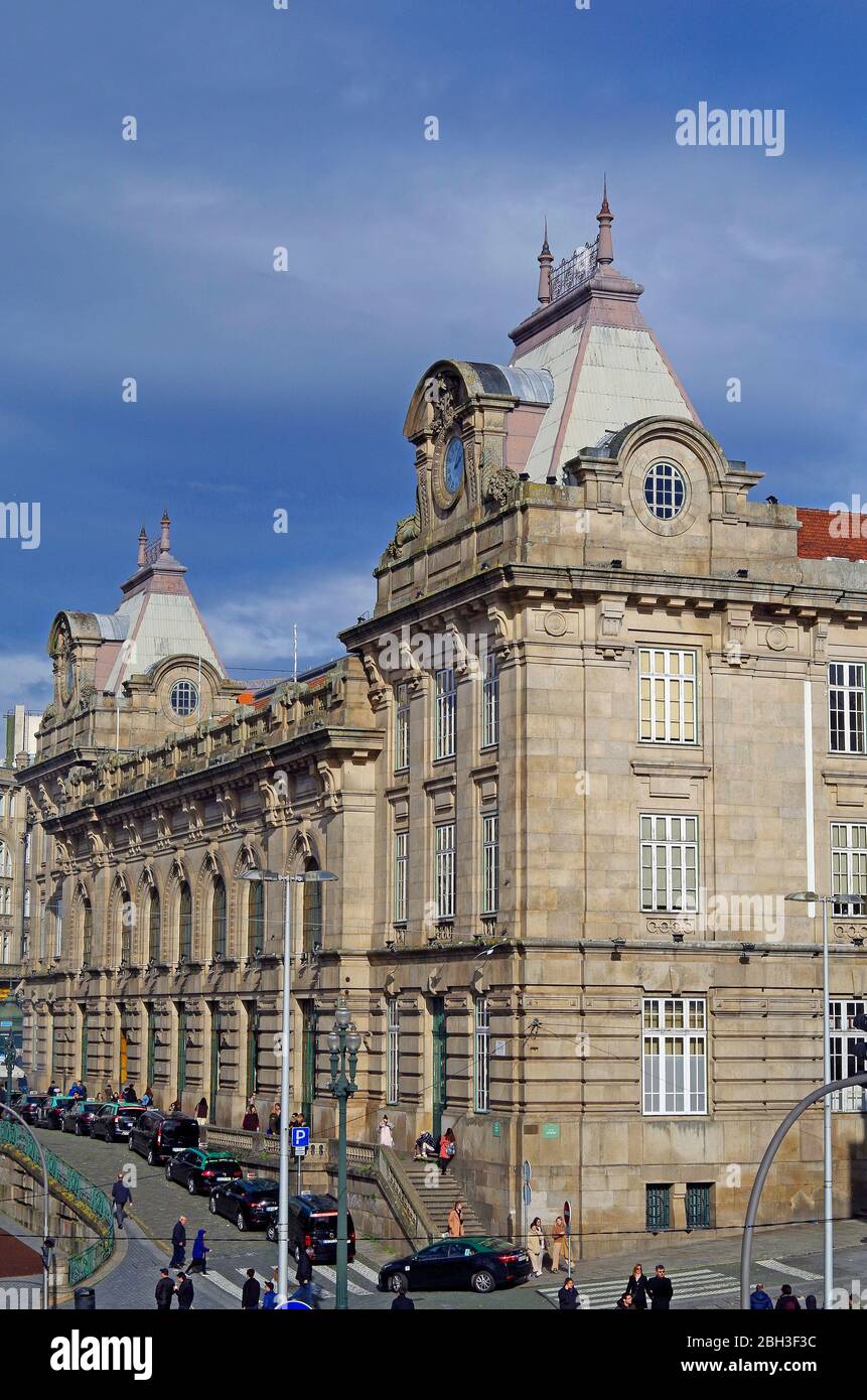 Station Sao Bento, Estação ferroviária de São Bento, Porto, Portugal, un imposant bâtiment des Beaux Arts conçu par Jose marques da Silva, construit en 1904-13 Banque D'Images