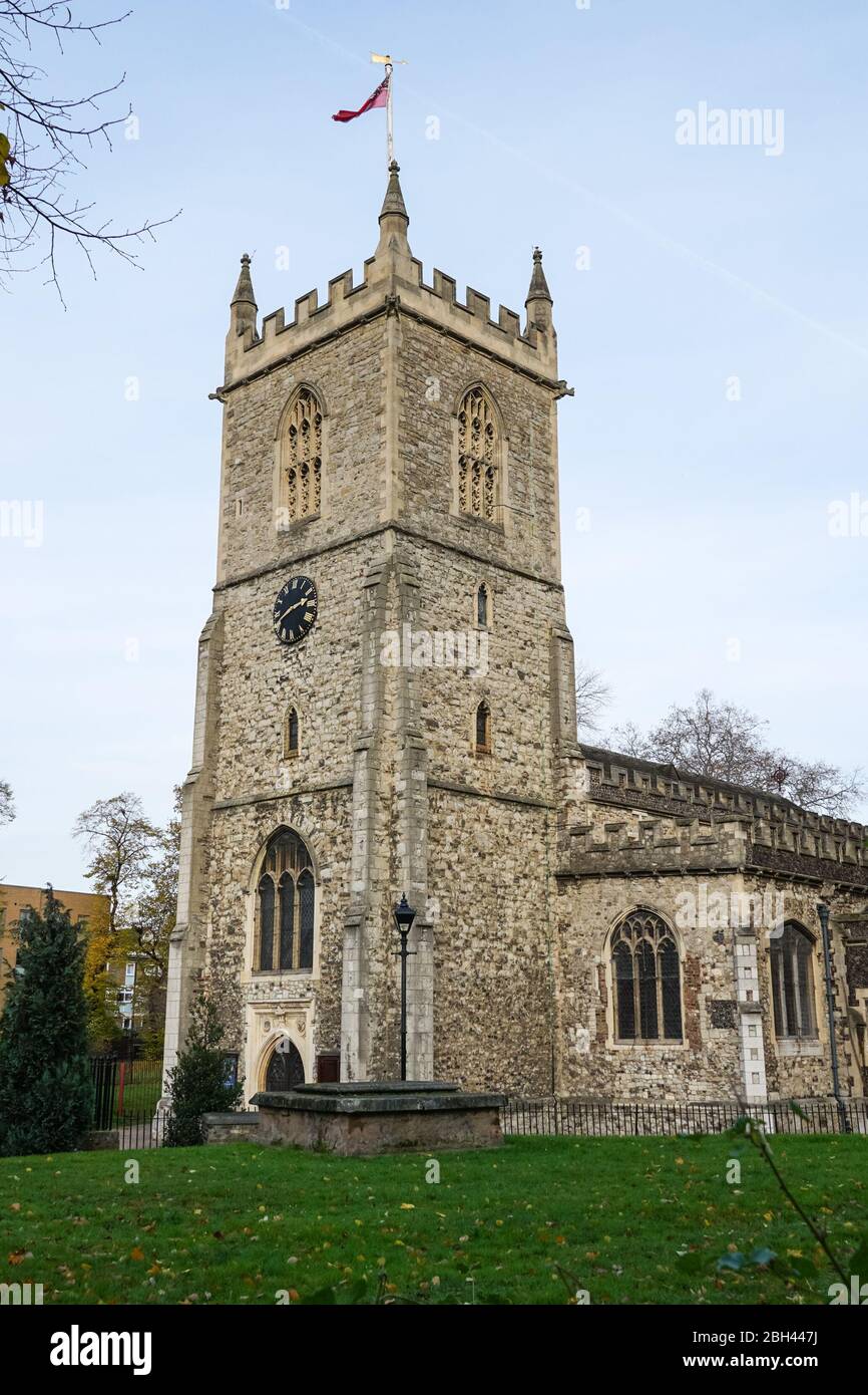 St Dunstan & All Saints Church à Stepney Green, Londres, Angleterre, Royaume-Uni Banque D'Images