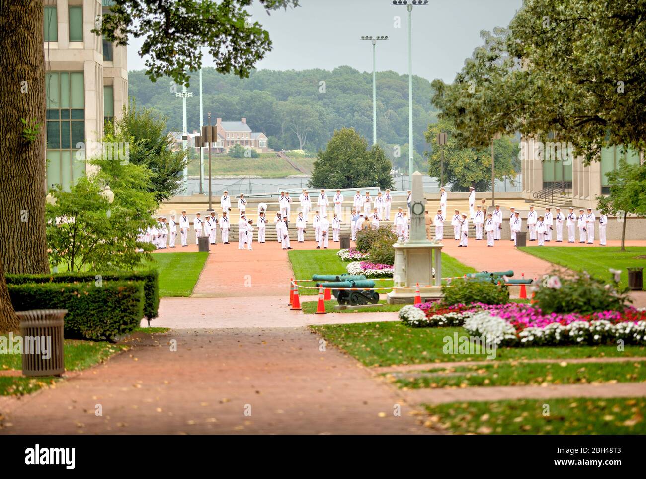 Annapolis, Maryland, États-Unis. 9 août 2019. Le midshipman forer à la Chapelle de l'Académie navale des États-Unis a photographié vendredi 9 août 2019 à Annapolis, Maryland. Crédit: James D. decamp/ZUMA Wire/Alay Live News Banque D'Images