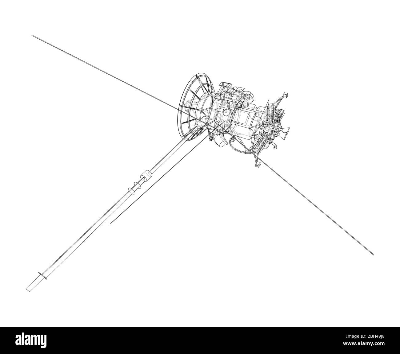 Concept de satellite de communication. Vecteur Illustration de Vecteur