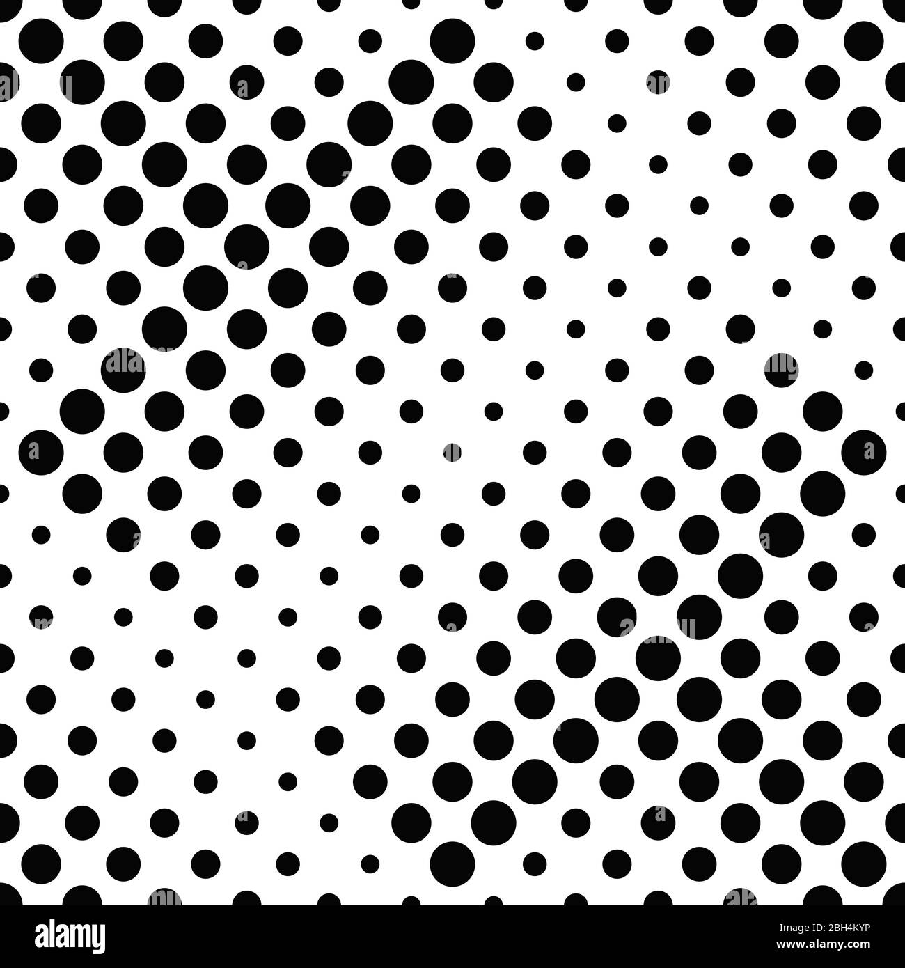 Arrière-plan abstrait à motif de points noir et blanc Illustration de Vecteur