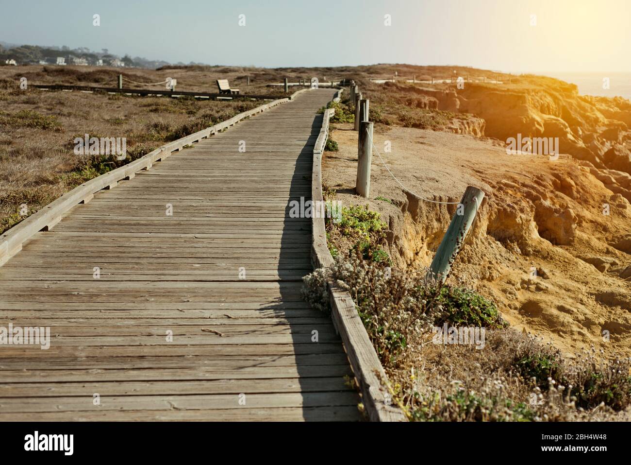 Promenade à Cabria, CA - Sunny Day - parcours de concept - inspiration - Pathway Banque D'Images