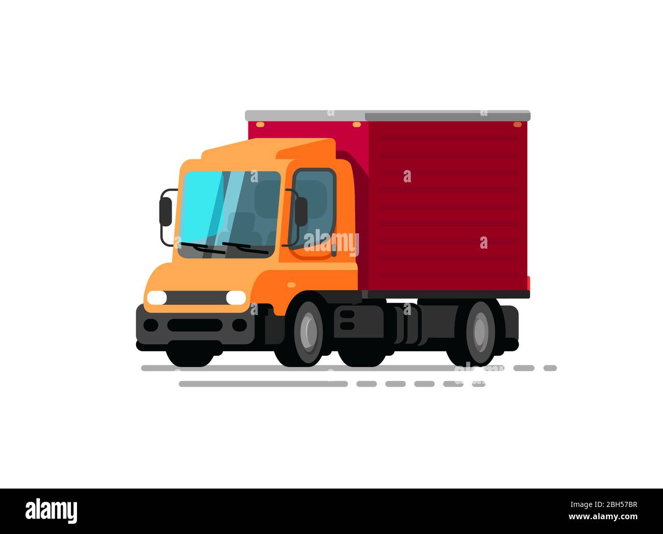 Bande dessinée pour camion. Illustration du vecteur de transport, de déplacement et de transmission Illustration de Vecteur