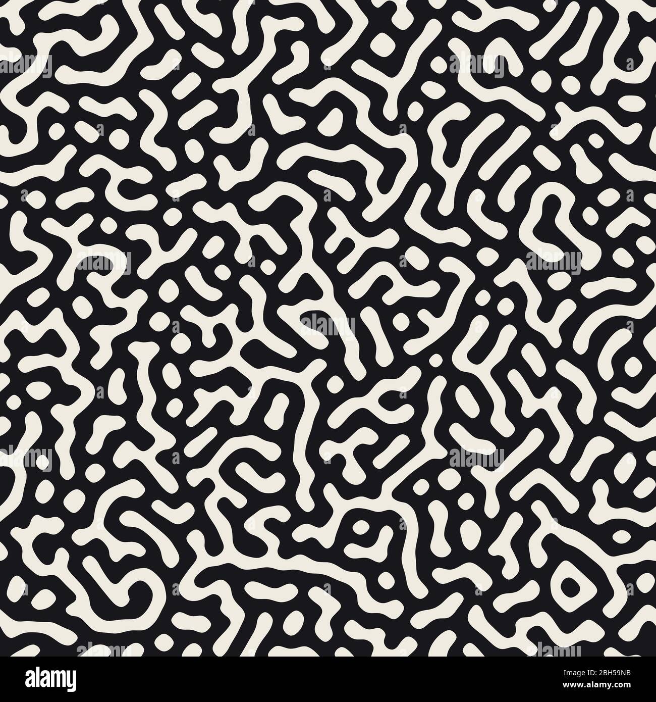 Vector pattern. transparente Des formes organiques monochrome de texture. Résumé fond arrondi élégant lignes malpropre. Illustration de Vecteur