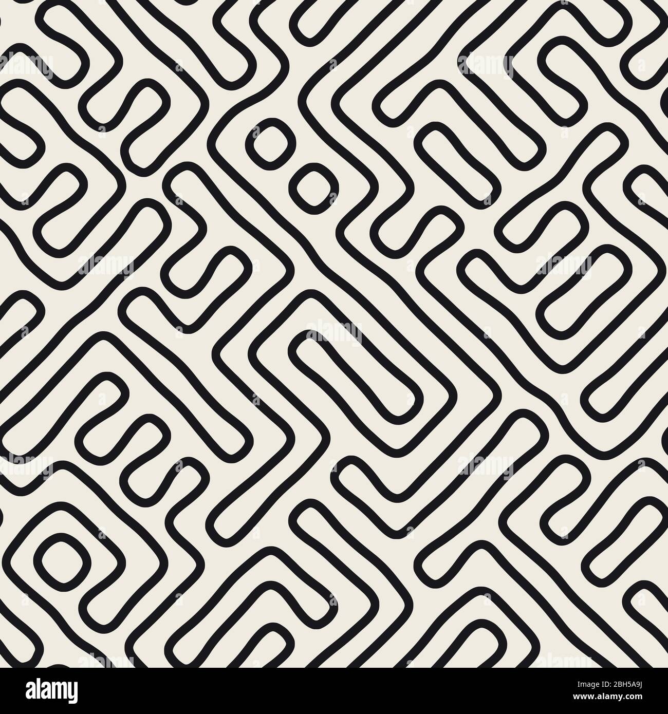 Vector pattern. transparente Des formes organiques monochrome de texture. Résumé fond arrondi élégant lignes malpropre. Illustration de Vecteur