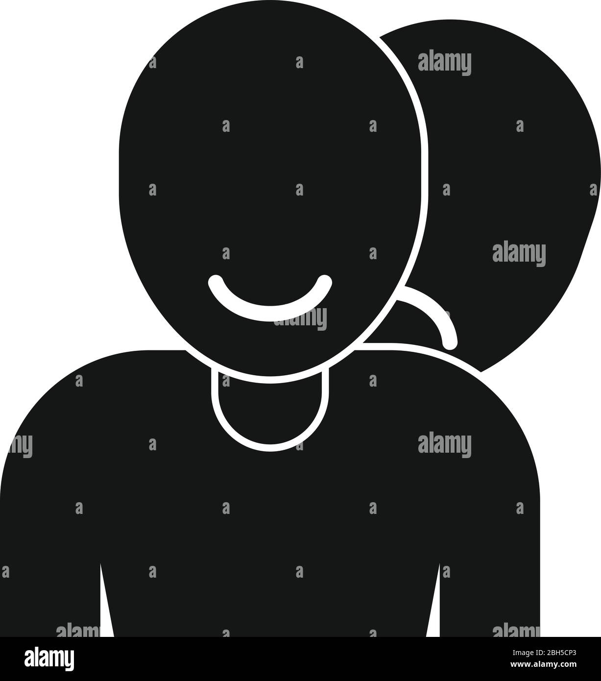 Icône trouble bipolaire de santé. Illustration simple de l'icône de vecteur de trouble bipolaire de santé pour la conception de sites Web isolés sur fond blanc Illustration de Vecteur