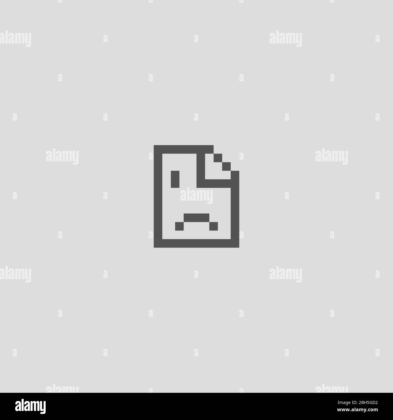 Erreur 500 page, symbole de page vide, bannière de plantage, message graphique d'échec désolé, illustration vectorielle Illustration de Vecteur