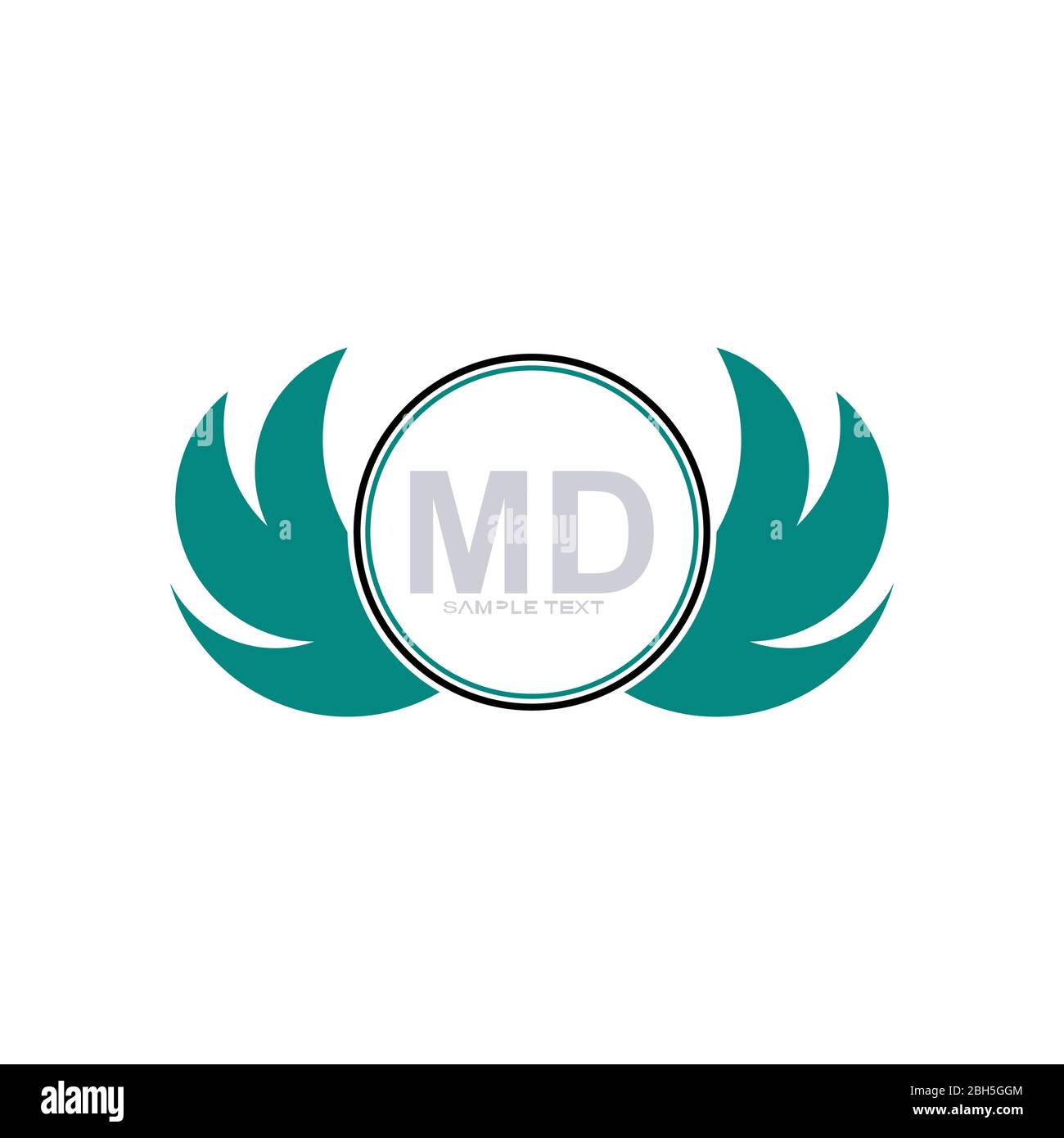 Concevoir un logo de fleur avec cadre circulaire au milieu, logo pour les soins de beauté, salon de beauté, cosmétiques, spa, yoga, et logo de massage corporel, cadre pour Illustration de Vecteur