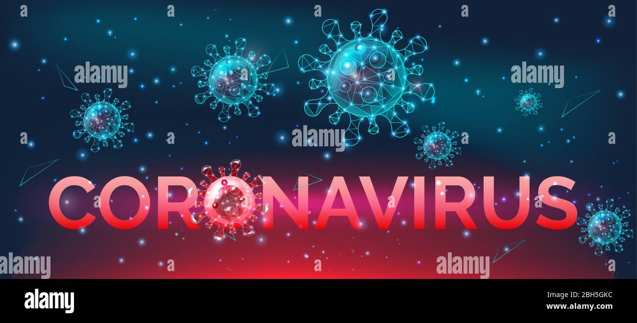 Bannière de sensibilisation aux maladies du coronavirus, prévention des infections dangereuses COVID-19, avertissement, illustration vectorielle. Illustration de Vecteur