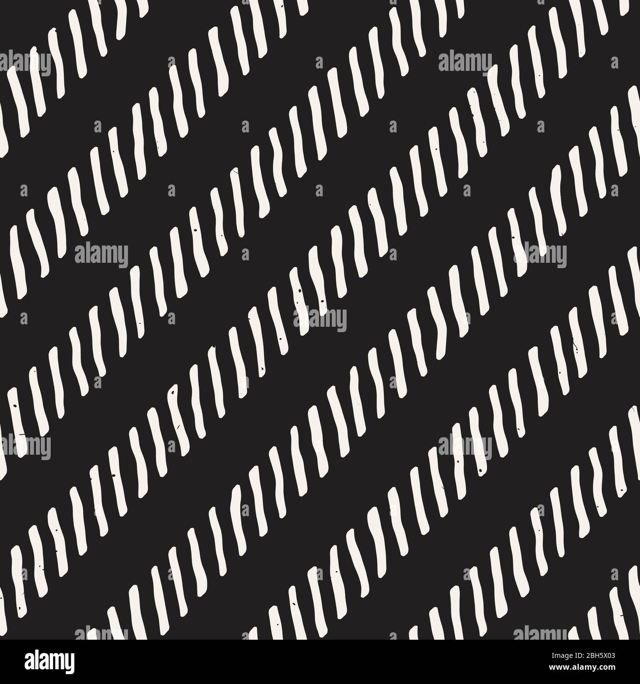 Motif vectoriel géométrique transparent. Fond noir et blanc monochrome avec contours de pinceau. Texture des lignes d'encre dessinées à la main. Illustration de Vecteur