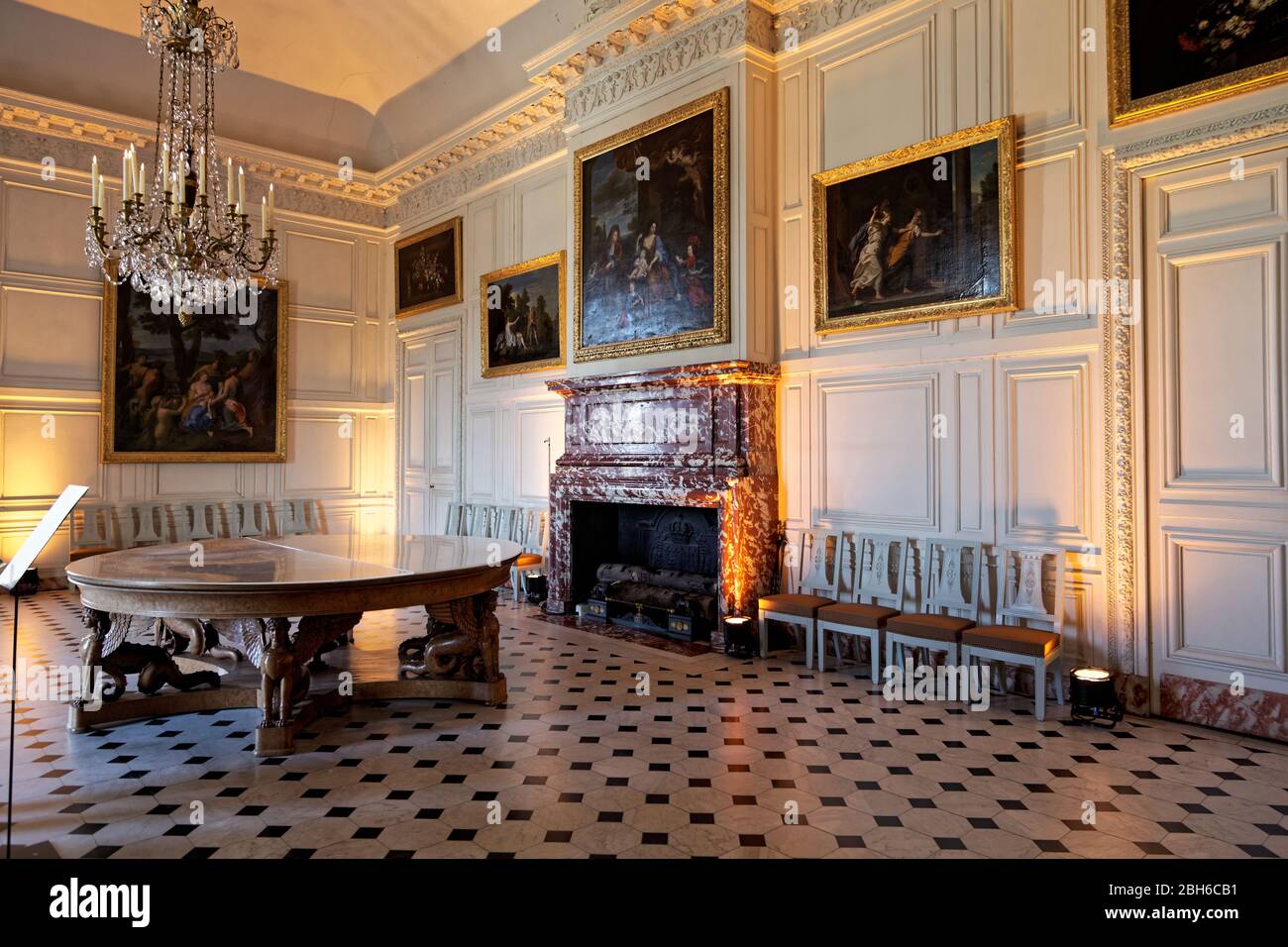 Le Grand Trianon, le château de Versailles, la France, connu sous le nom de maison de Marie-Antoinette Banque D'Images