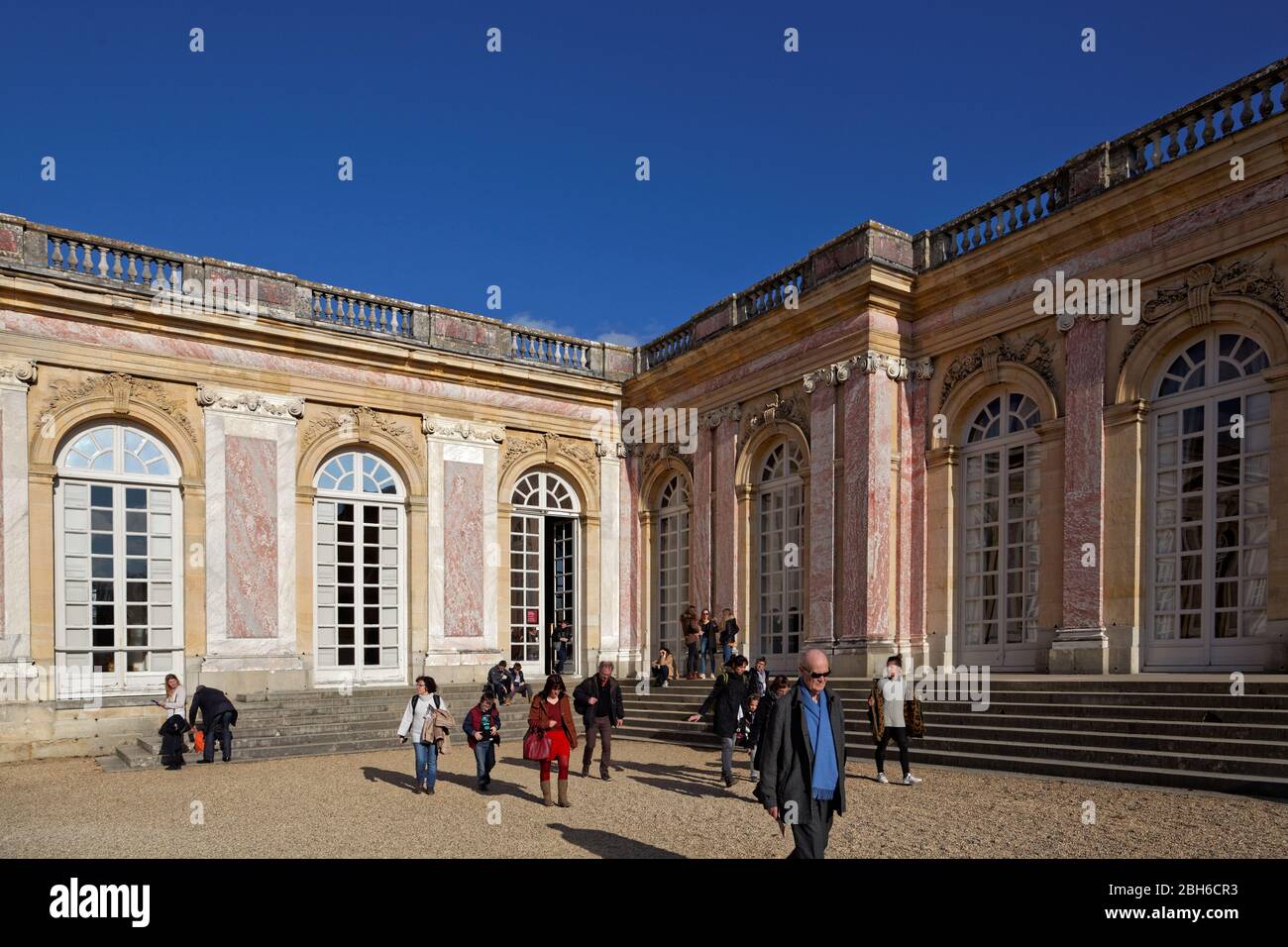 Le Grand Trianon, le château de Versailles, la France, connu sous le nom de maison de Marie-Antoinette Banque D'Images