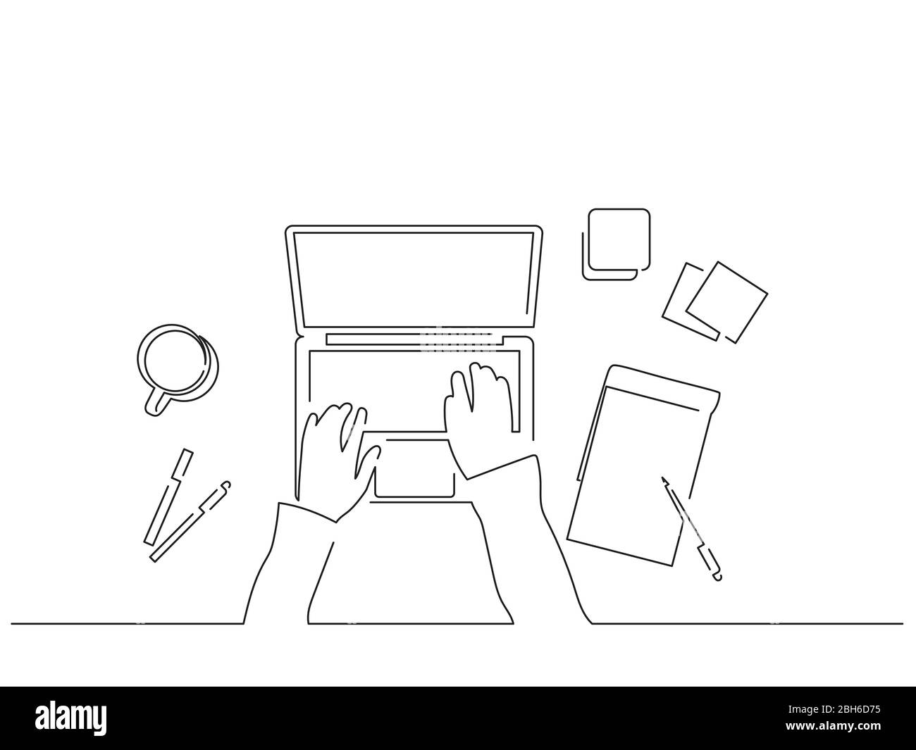 Personnes travaillant sur le dessin, la conception d'illustration vectorielle. Illustration de Vecteur