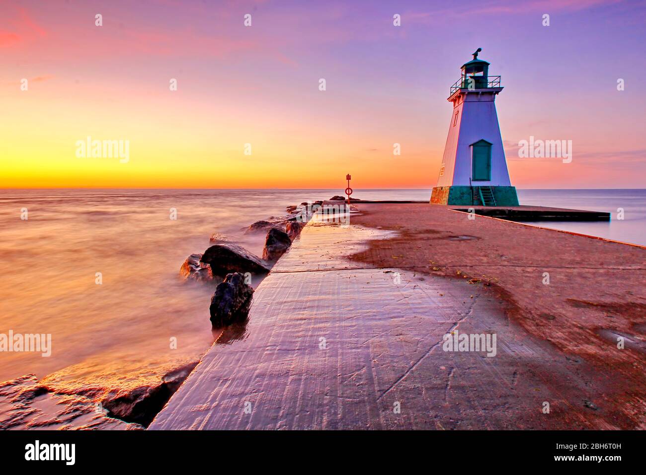 Phare de Port Dalhousie à St. Catharines, Canada Banque D'Images