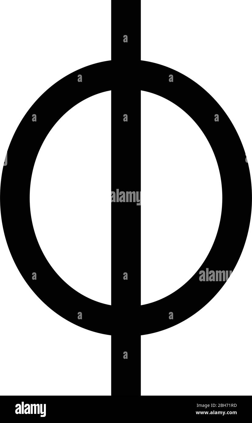 Phi grec symbole petite lettre minuscule icône de police noir ...