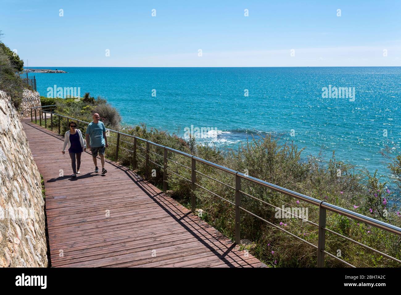 Camí de Ronda, Roda de Berà, Tarragonès, Tarragone, Catalogne Banque D'Images