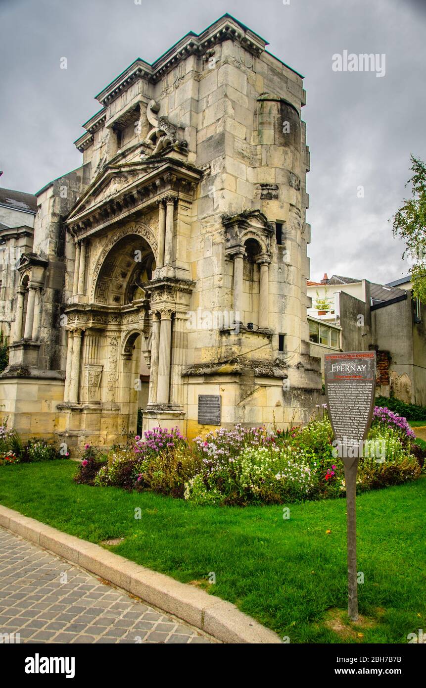 Epernay, France - porte Saint-Martin Banque D'Images