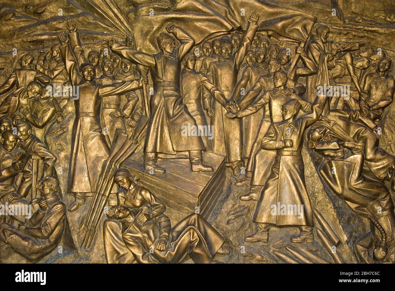 Musée historique de l'État (ancien Musée Lénine), évocation de la première Guerre mondiale, place Ala-too, Bishkek, Musée du Kirghizistan historique national (anciennement m Banque D'Images