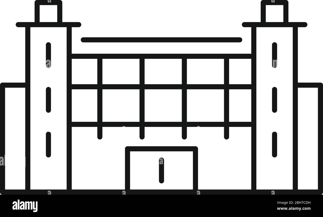 Icône du centre d'exposition des concessionnaires. Présentation de l'icône vectorielle du centre d'exposition des concessionnaires pour la conception de sites Web isolés sur fond blanc Illustration de Vecteur