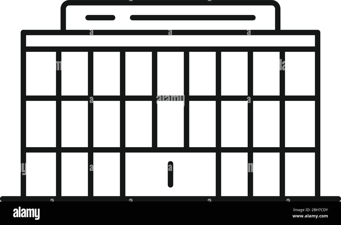 Icône de vente du centre d'exposition. Aperçu du centre d'exposition vente icône vectorielle pour la conception de sites Web isolée sur fond blanc Illustration de Vecteur