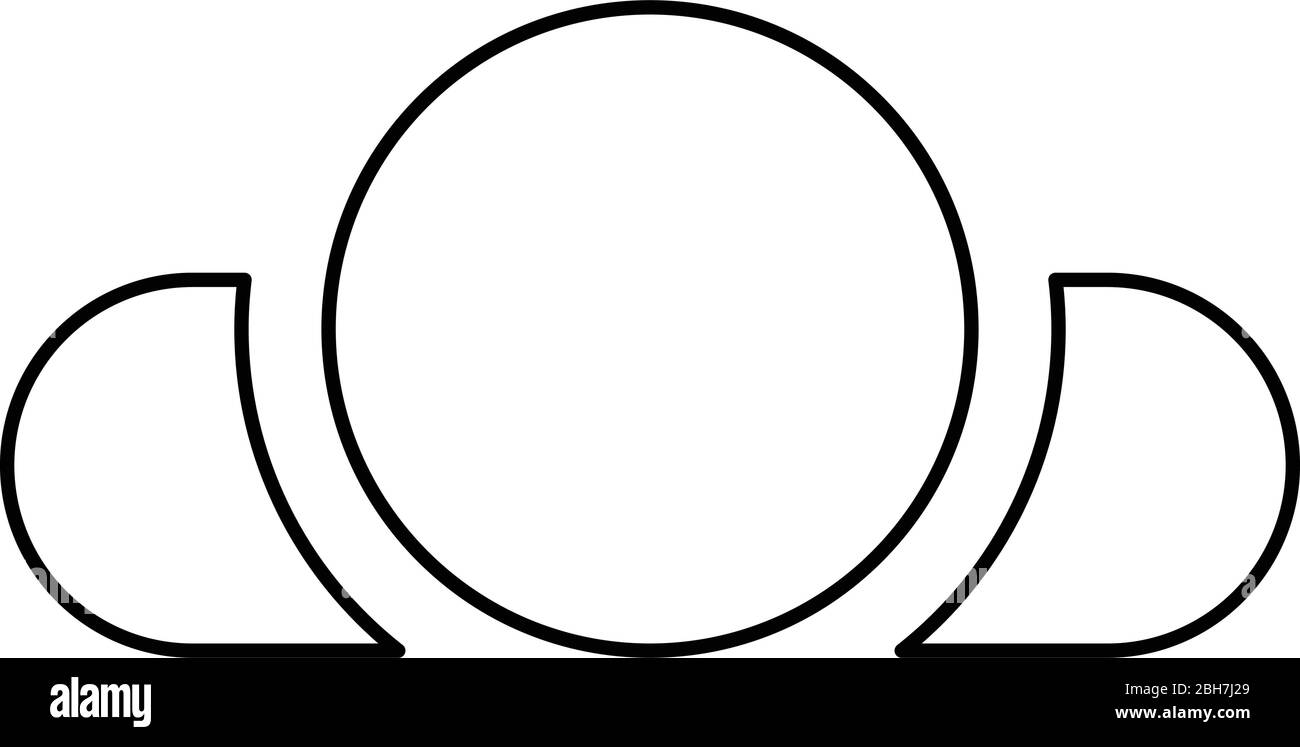 Homme allongé sur le dos Voir tête épaules icône contour noir illustration vectorielle style plat image simple Illustration de Vecteur
