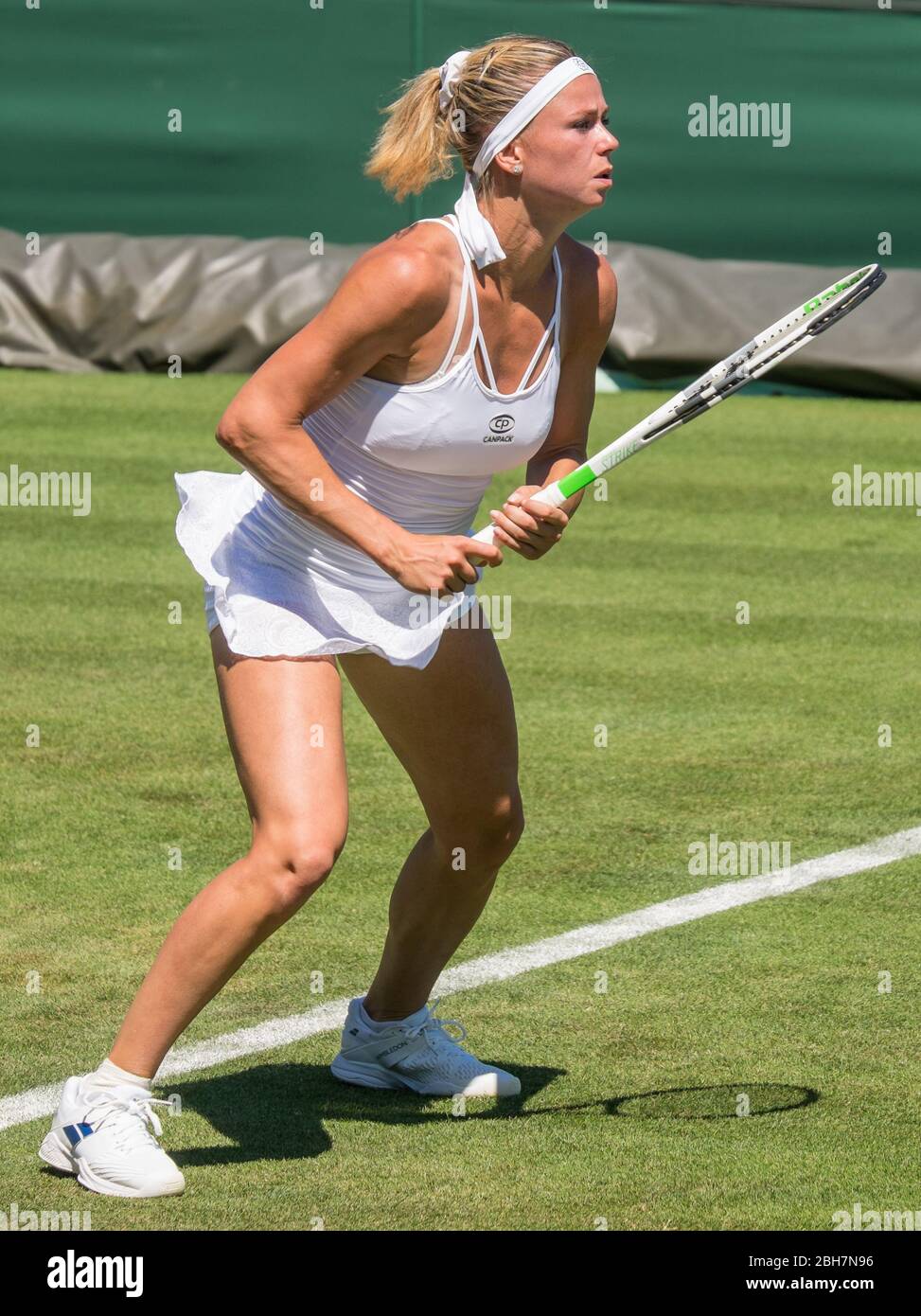 Camila Giorgi à Wimbledon 2018 Banque D'Images