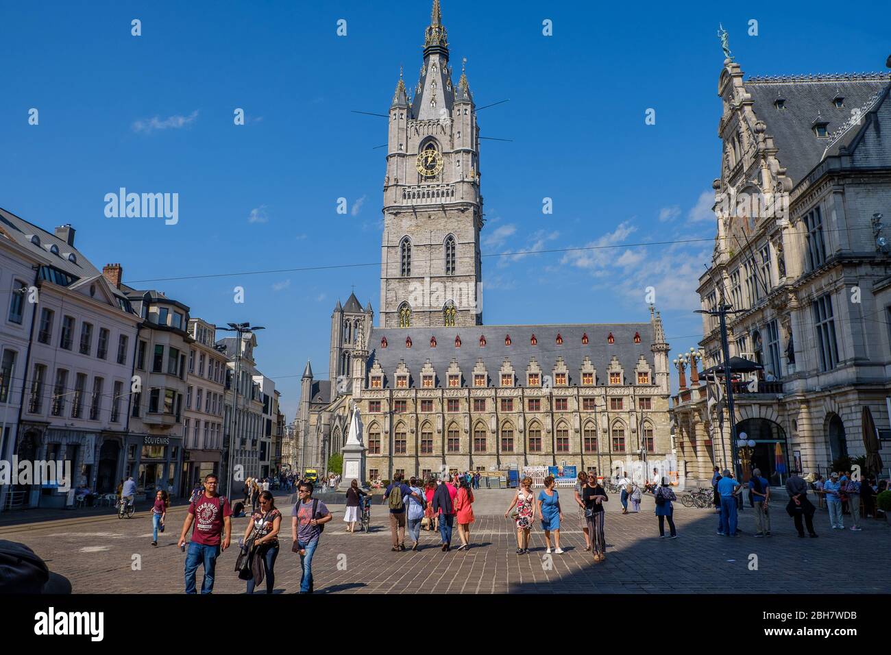 Korenmarkt, Gand, Flandre, Belgique Banque D'Images