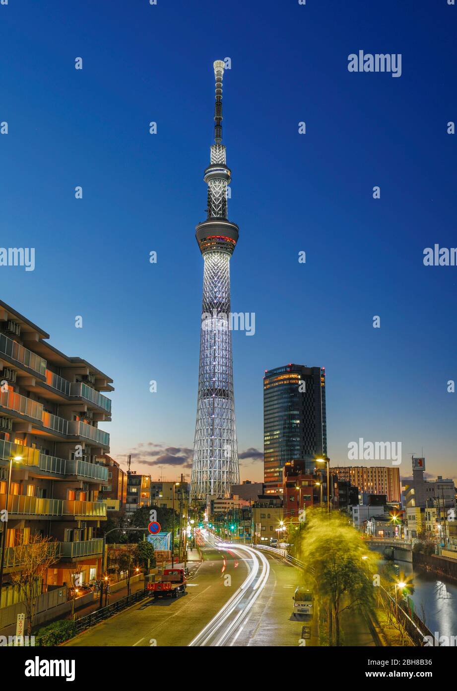 Japon, Tokyo City, Sky Tree Tower Banque D'Images