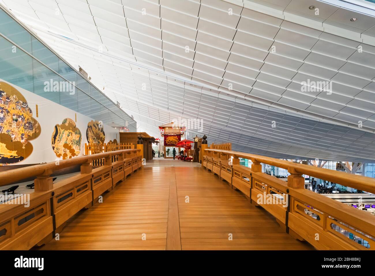 Le Japon, Honshu, Tokyo, l'aéroport de Haneda, Terminal, zone de départ de l'International Banque D'Images