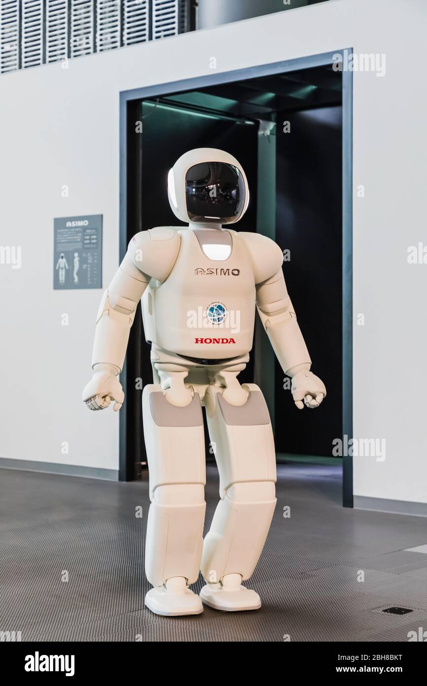 Japon, Honshu, Tokyo, Odaiba, Miraikan, Musée National des Sciences et de l'Innovation émergentes, robot Asimo Banque D'Images