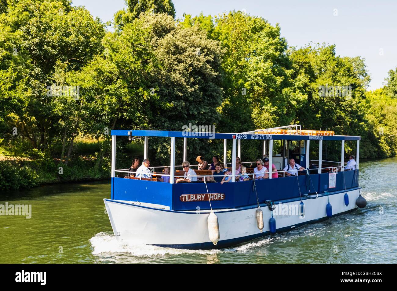 Angleterre, Londres, Richmond-on-Thames, le bateau de plaisance de Tilbury Hope Banque D'Images