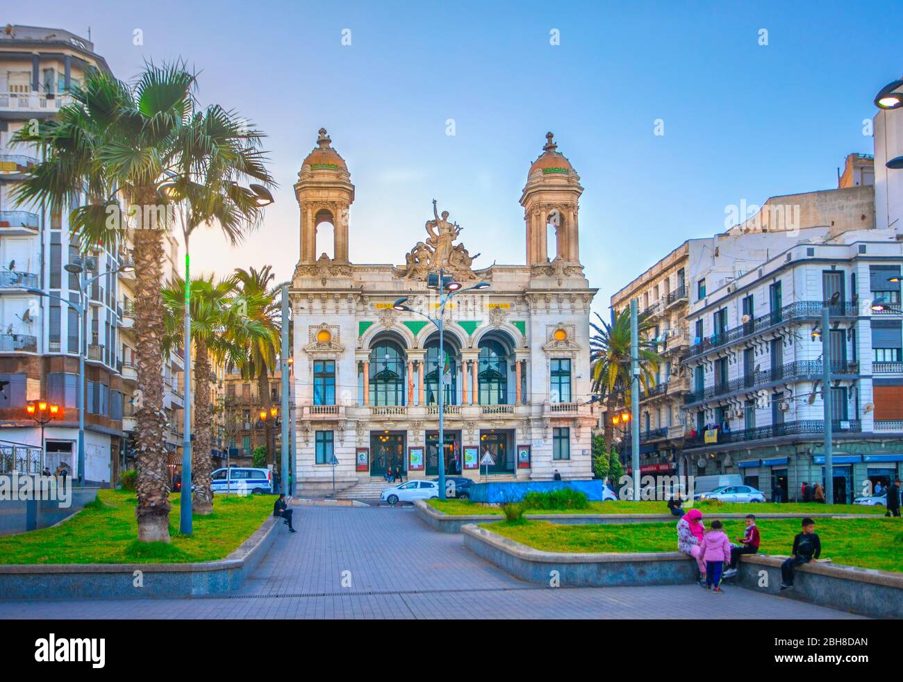 Argelia, ville d'Oran, place du premier novembre, théâtre régional et Opéra Banque D'Images