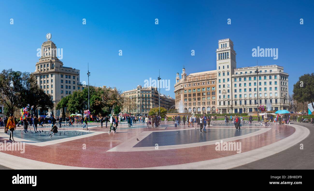 La ville de Barcelone, Catalogne Banque D'Images