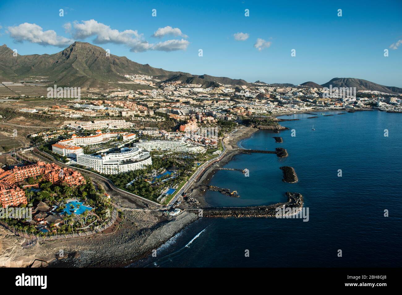 Île des Canaries Tenerife avec la côte ouest à Adeje, Espagne Banque D'Images