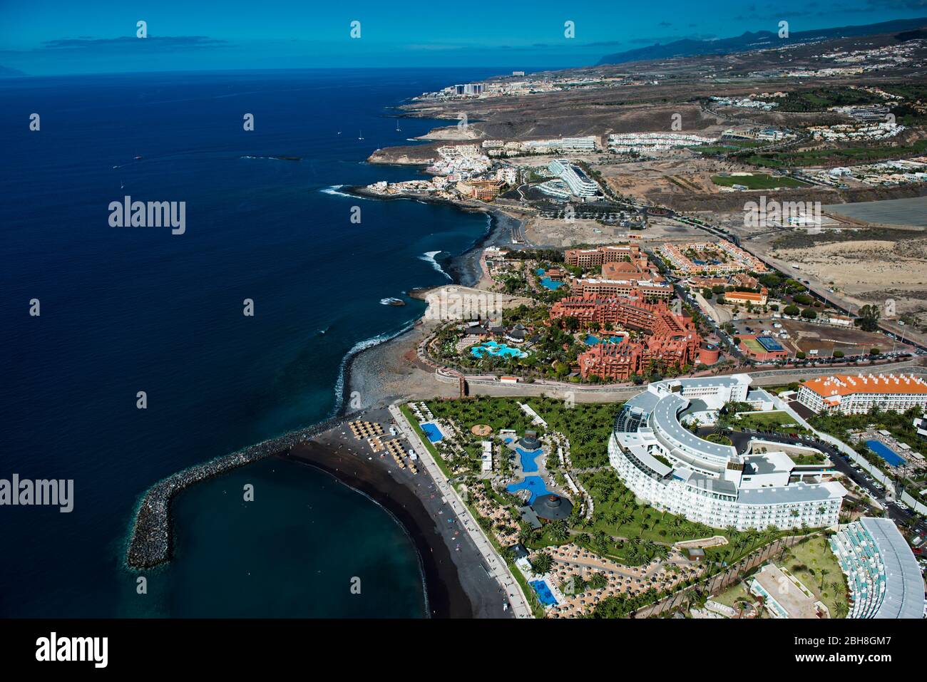 Île des Canaries Tenerife avec la côte ouest à Adeje, Espagne Banque D'Images