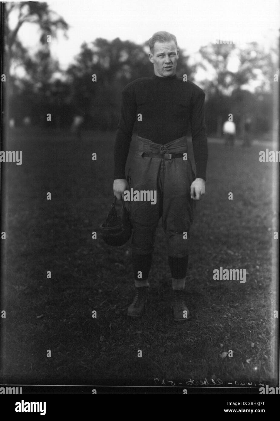 Football américain dans la photographie vintage Banque D'Images